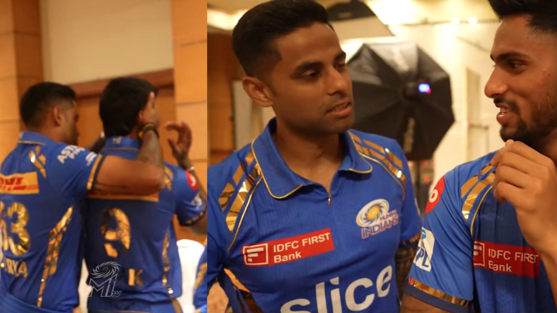 MI vs CSK : 'क्या गुंडा बनेगा रे तिलक....', चेन्नई सुपर किंग्स के खिलाफ मैच से पहले सूर्यकुमार यादव ने तिलक वर्मा से क्यों कहा ऐसा? देखें Video MI vs CSK मैच से पहले तिलक वर्मा के साथ सूर्यकुमार यादव