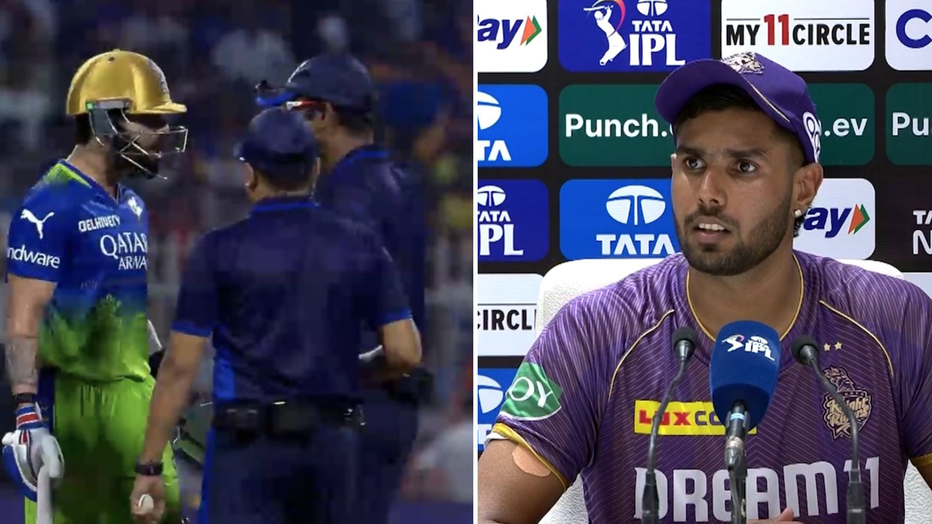 KKR vs RCB : विराट कोहली को फुलटॉस में आउट करने वाले हर्षित राणा ने दी पूरे मामले की सफाई, मैच के बाद कहा - मेरे ख्याल से अंपायर को...