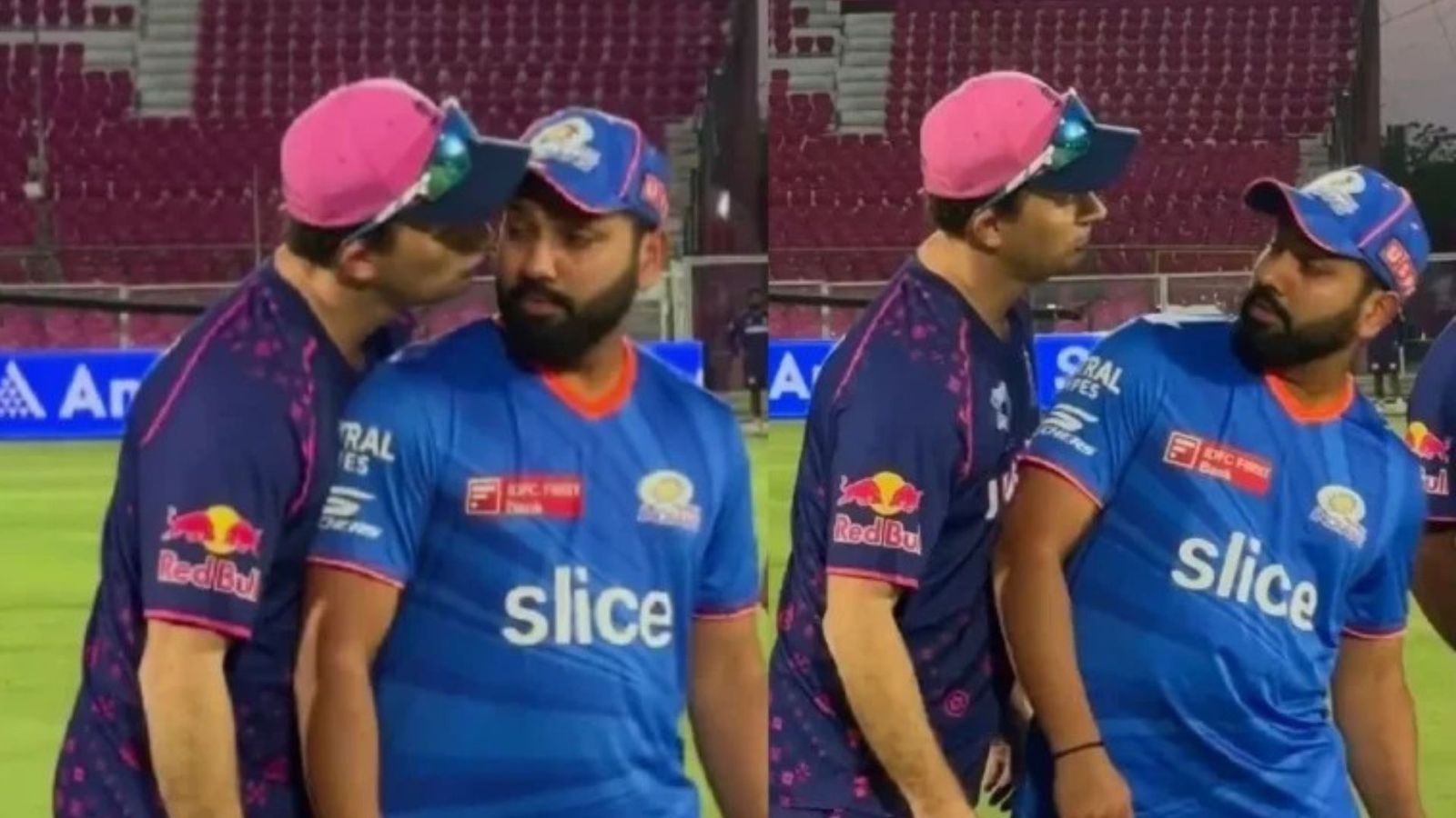 RR vs MI: रोहित शर्मा को राजस्थान के कोच ने बीच मैदान पर की चूमने की कोशिश, पास खड़े अश्विन बुरी तरह झेंपे, हिटमैन ने गुस्से में...VIDEO RR vs MI: रोहित शर्मा को राजस्थान के कोच ने बीच मैदान पर की चूमने की कोशिश, पास खड़े अश्विन बुरी तरह झेंपे, हिटमैन ने गुस्से में...VIDEO