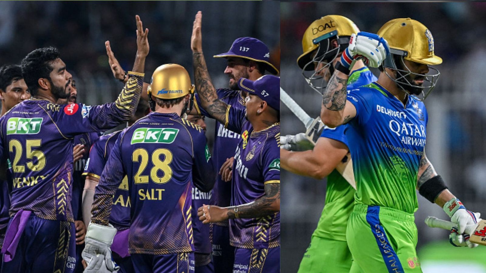 KKR के बल्लेबाज ने RCB का उड़ाया मजाक, ठहाके लगाते हुए कहा- 'ये तो सबसे खतरनाक टीम है' KKR के बल्लेबाज ने RCB का उड़ाया मजाक, ठहाके लगाते हुए कहा- 'ये तो सबसे खतरनाक टीम है'