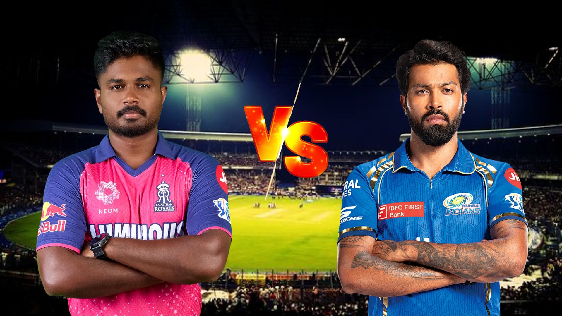 RR vs MI: मुंबई इंडियंस ने टॉस जीतकर चुनी बल्लेबाजी, हार्दिक पंड्या ने टीम में किए तीन बदलाव, जानें किसने बनाई प्लेइंग 11 में जगह