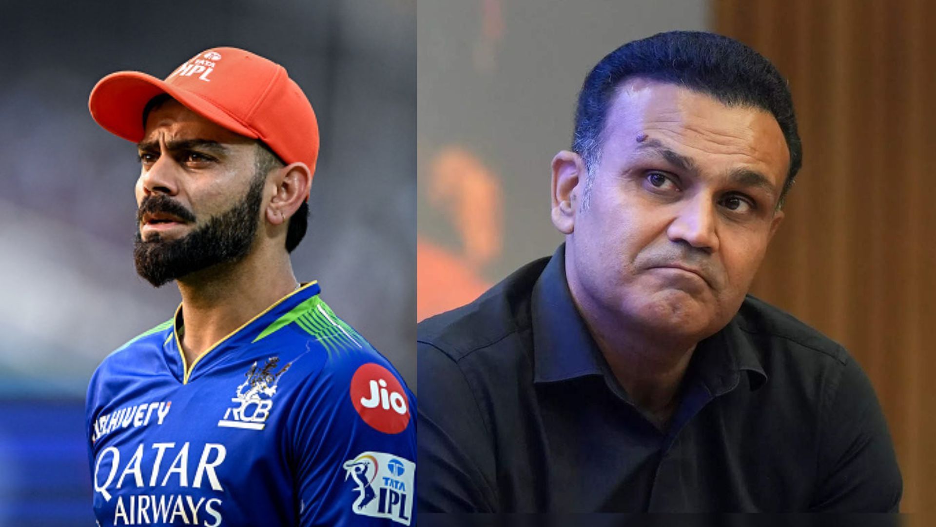 विराट कोहली को सहवाग ने दी नसीहत, नो-बॉल विवाद पर कहा- उन्हें सिर झुकाकर... मैच के दौरान विराट कोहली, इवेंट में वीरेंद्र सहवाग