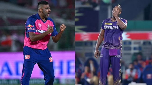 KKR vs PBKS मैच में लगे 42 छक्के और बने 523 रन तो घबरा गए अश्विन, कहा - कोई तो बचा लो... आईपीएल 2024 के एक मैच के दौरान अश्विन और दूसरी तरफ केकेआर के आंद्रे रसेल