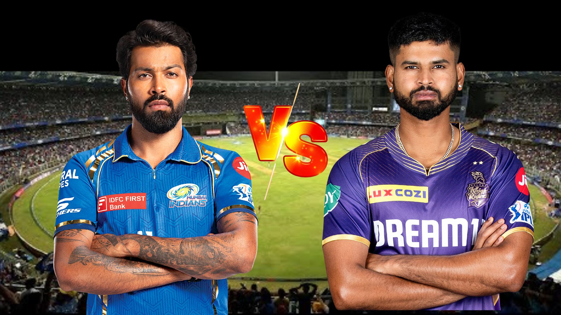 MI vs KKR : हार्दिक पंड्या ने जीता टॉस, मुंबई की टीम ने हुआ एक बड़ा बदलाव, जानें दोनों टीमों की Playing XI