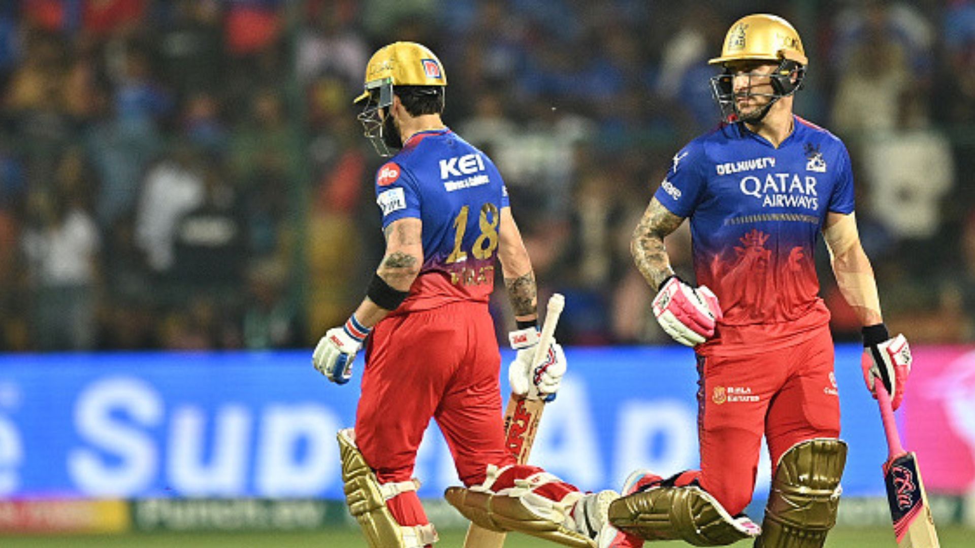 RCB vs GT : कोहली और फाफ के धमाके से आरसीबी ने गुजरात को घर में 4 विकेट से रौंदा, शुभमन गिल वाली टीम पर मंडराया प्लेऑफ से बाहर होने का संकट