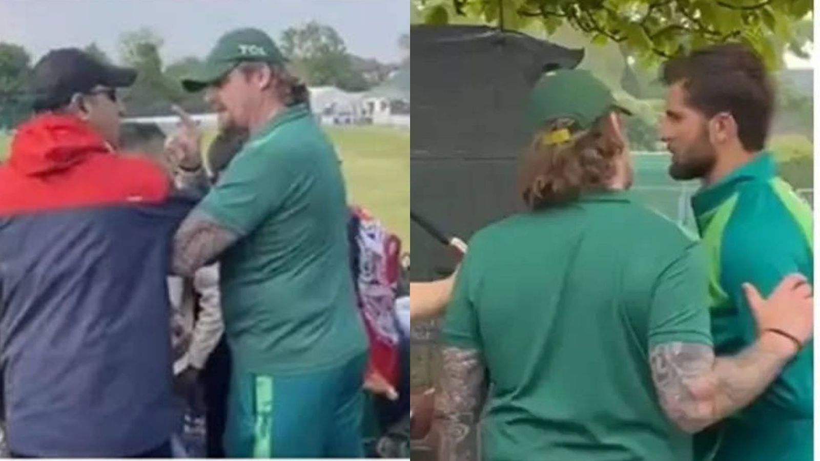 PAK vs IRE: शाहीन शाह अफरीदी को अफगानिस्तान के फैन ने दी गाली, भिड़ गया क्रिकेटर, VIDEO वायरल PAK vs IRE: शाहीन शाह अफरीदी को अफगानिस्तान के फैन ने दी गाली, भिड़ गया क्रिकेटर, VIDEO वायरल