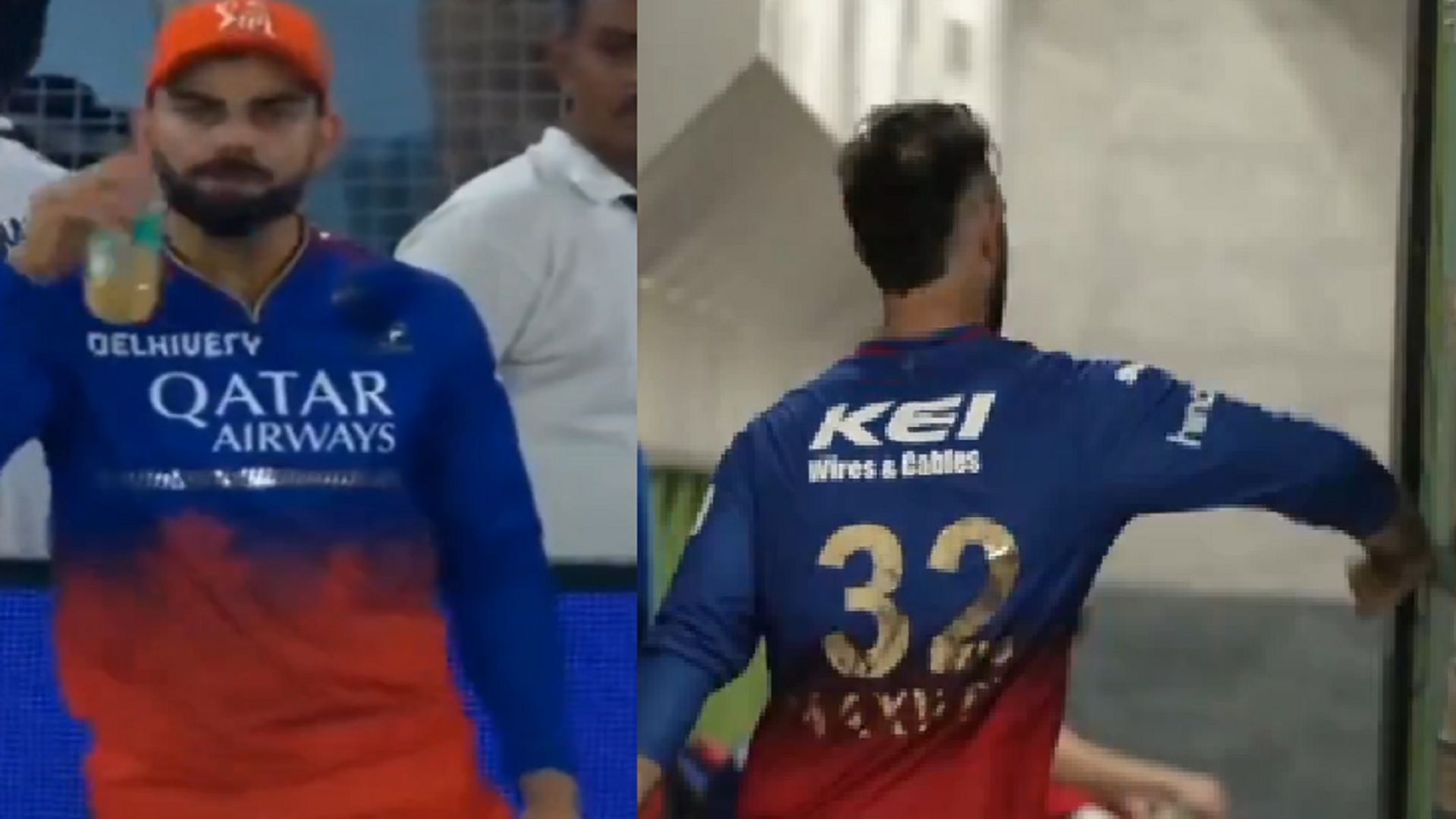 विराट कोहली ने फेंकी बोतल, ग्लेन मैक्सवेल ने दरवाजे पर मारे मुक्के, RCB के स्टार खिलाड़ियों का गुस्से से भरा Video वायरल विराट कोहली और ग्लेन मैक्सवेल ने निकाला गुस्सा