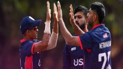 T20 World Cup 2024 से पहले अमेरिका का धमाका, बांग्लादेश के खिलाफ T20I सीरीज जीतकर रचा इतिहास बांग्लादेश के खिलाफ मैच के दौरान अमेरिका के खिलाड़ी