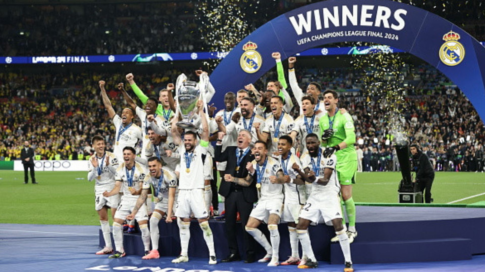 UEFA Champions League Final : रियल मैड्रिड बना चैंपियन, डॉर्टमंड को रौंदकर 15वीं बार खिताब पर जमाया कब्ज़ा  UEFA Champions League Final : रियल मैड्रिड बना चैंपियन, डॉर्टमंड को रौंदकर 15वीं बार खिताब पर जमाया कब्ज़ा