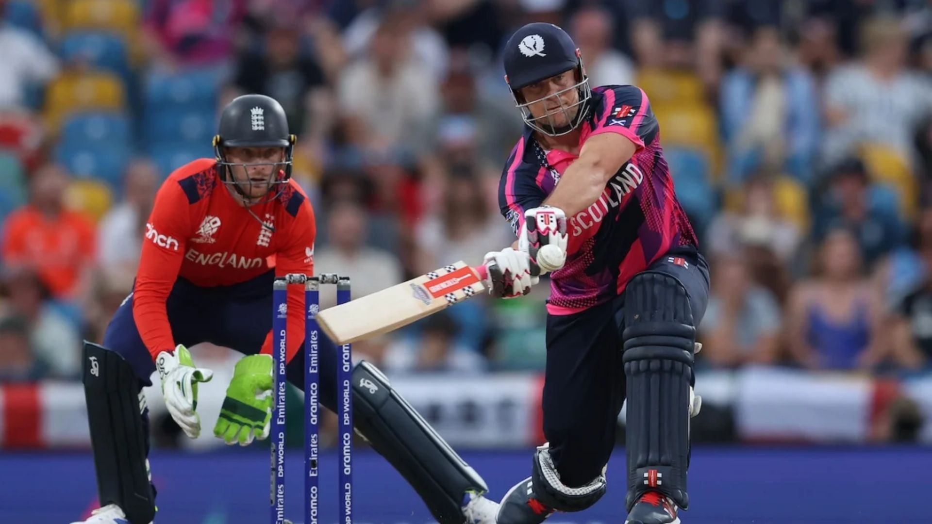 T20 World Cup: इंग्लैंड टी20 वर्ल्ड कप में फिर यूरोपियन टीम को नहीं दे पाई मात, स्कॉटलैंड ने खोली बॉलिंग की पोल, जमकर कुटाई के बाद बारिश ने धोया मैच