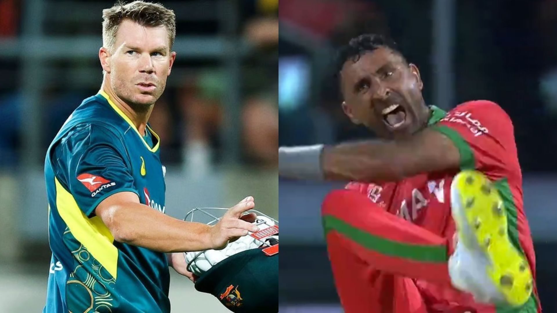 T20 WC 2024 AUS Vs OMA: डेविड वॉर्नर को लात दिखाकर भेजा पवेलियन, विकेट लेते ही ओमान के गेंदबाज ने की अपनी हदें पार