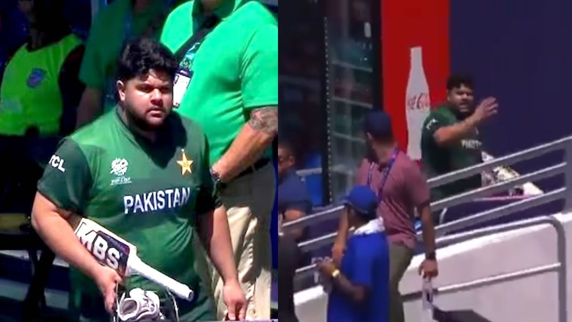 USA vs PAK T20 World Cup 2024: गोल्डन डक के बाद आजम खान की आंखें गुस्से से लाल, पवेलियन लौटते वक्त फैन पर निकाली भड़ास 