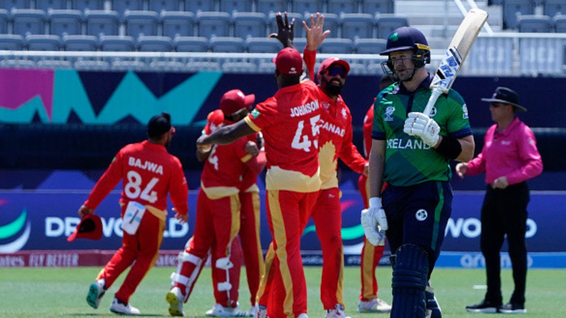 T20 World Cup 2024, IRE vs CAN : कनाडा ने किया बड़ा उलटफेर, 6 गेंद 17 रन के रोमांच में आयरलैंड को रौंदकर टी20 वर्ल्ड कप के इतिहास में दर्ज की पहली जीत 
