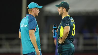 T20 World Cup: इंग्लैंड 2 मैच जीतकर भी सुपर-8 में B1 और टॉप करने वाला ऑस्ट्रेलिया B2 कैसे, जानिए क्या था फॉर्मूला ऑस्ट्रेलिया के कप्तान मिचेल मार्श (दाएं) और कोच एंड्रयू मैक्डॉनल्ड.