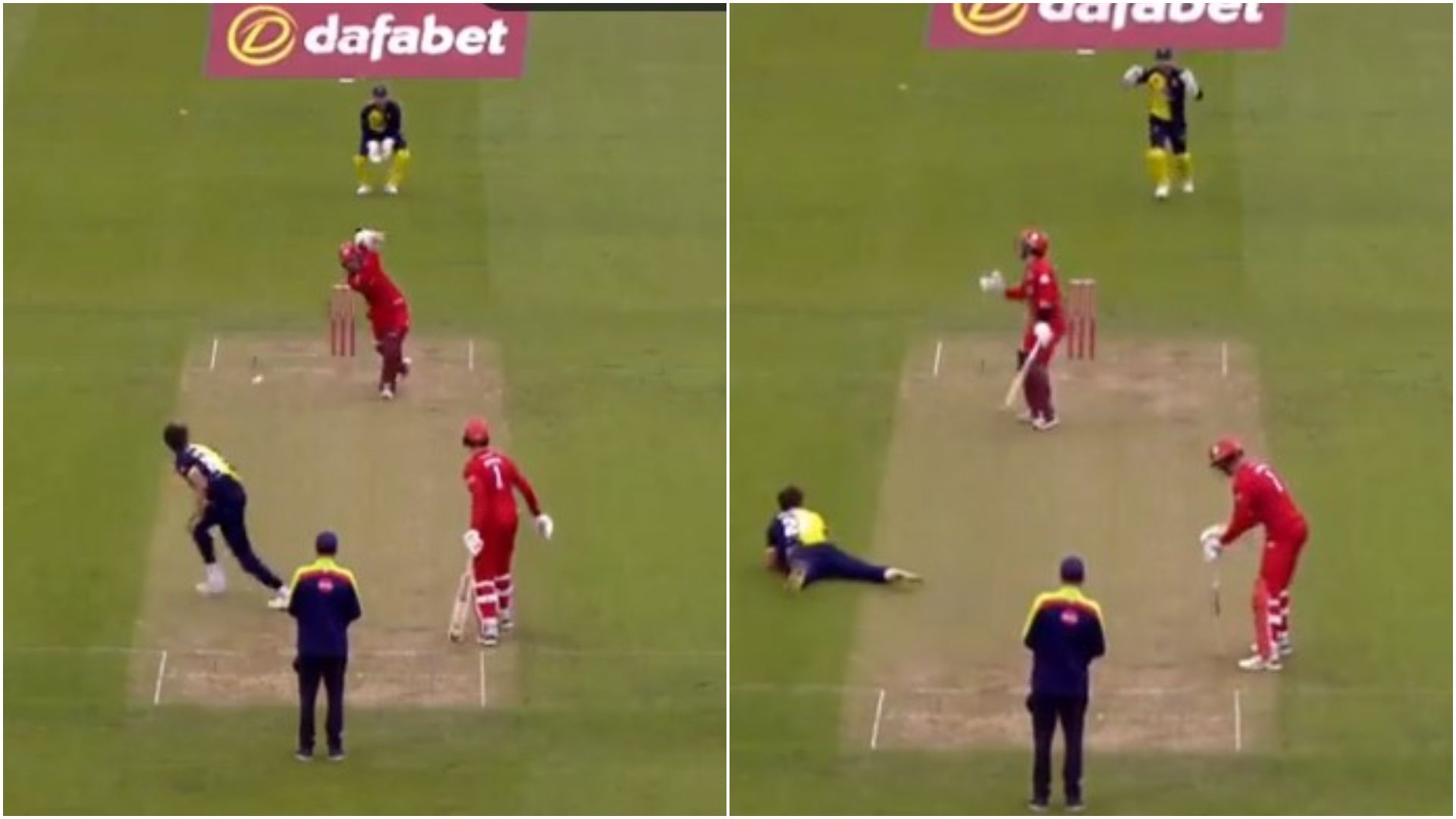 Vitality T20 Blast: क्रिकेट में ऐसा कैच नहीं देखा! अंग्रेज क्रिकेटर ने लिया डरावना कैच, फूट सकता था माथा लेकिन एक हाथ से लपक ली गेंद, VIDEO