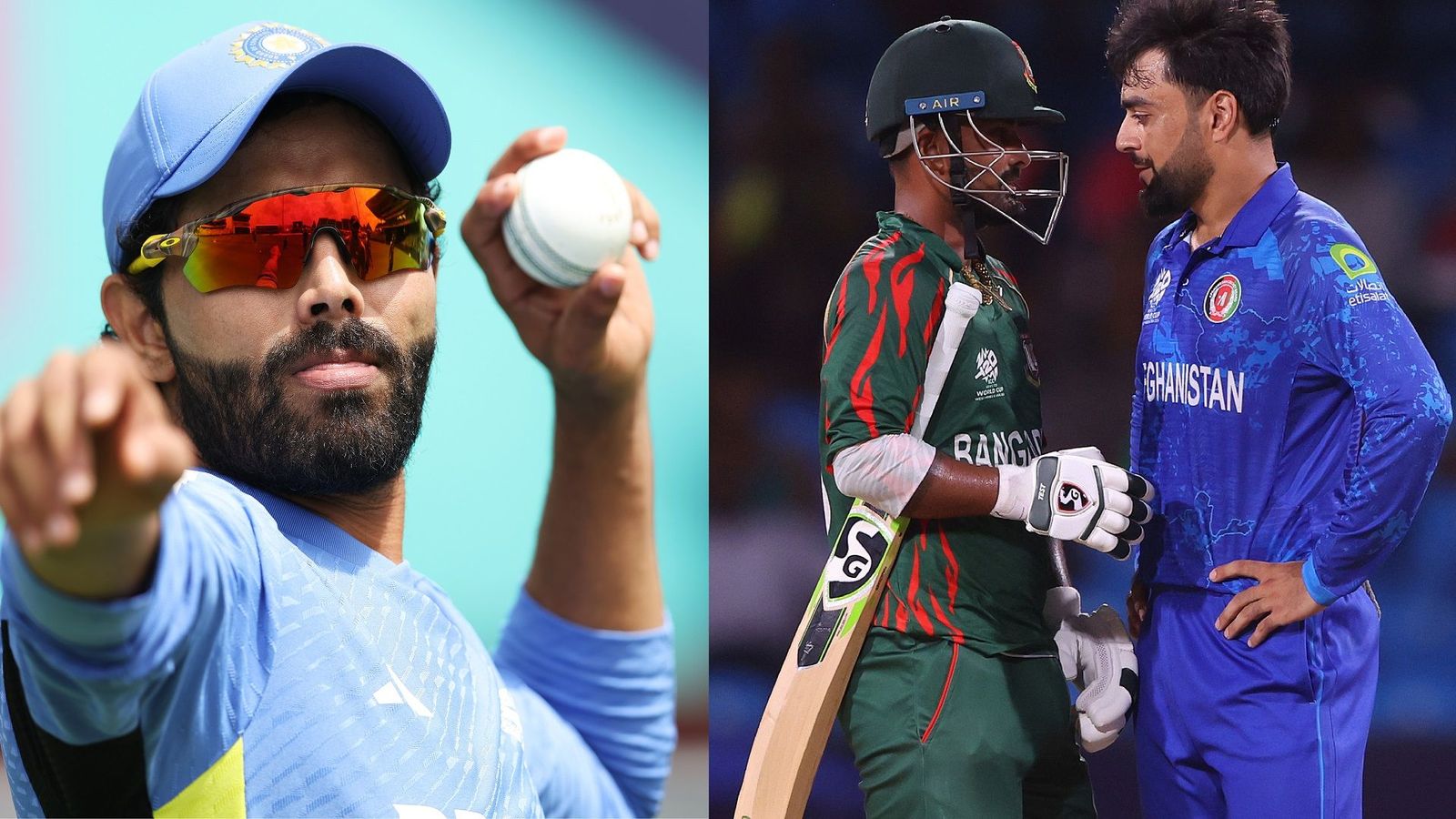 'अब राशिद मियां नहीं छोड़ेंगे', जमीन से हजारों किलोमीटर ऊपर जडेजा का अफगान कप्तान पर कमेंट,  फ्लाइट में AFG vs BAN मैच ने बढ़ाई टीम इंडिया की धड़कनें 'अब राशिद मियां नहीं छोड़ेंगे', जमीन से हजारों किलोमीटर ऊपर जडेजा का अफगान कप्तान पर कमेंट,  फ्लाइट में AFG vs BAN मैच ने बढ़ाई टीम इंडिया की धड़कनें