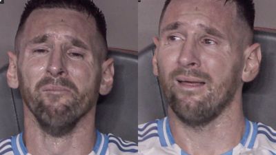 Copa America Final: लियोनेल मेसी के साथ मैदान पर बड़ा हादसा, डगआउट में फूट फूट कर रोने लगा कप्तान, VIDEO डगआउट में रोते हुए लियोनेल मेसी