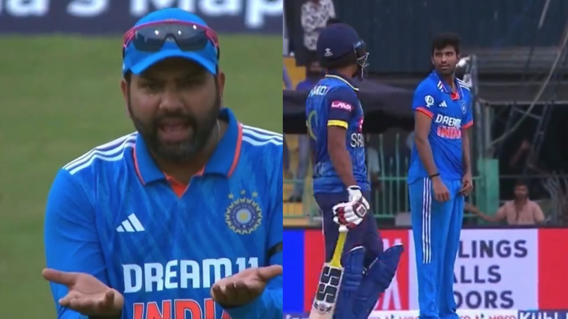 IND vs SL : 'सब क्या मैं ही करूं', रोहित शर्मा ने Live मैच में सुंदर को लगाई झाड़, Video हुआ वायरल 