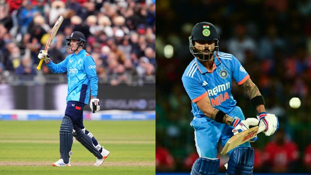 ENG vs AUS: हैरी ब्रूक ने तोड़ा विराट कोहली का सबसे बड़ा रिकॉर्ड, 5 मैचों में ऑस्ट्रेलियाई गेंदबाजों की नाक में किया दम शतक ठोकने के बाद बल्ला हवा में लहराते हैरी ब्रूक, डिफेंस करते विराट कोहली