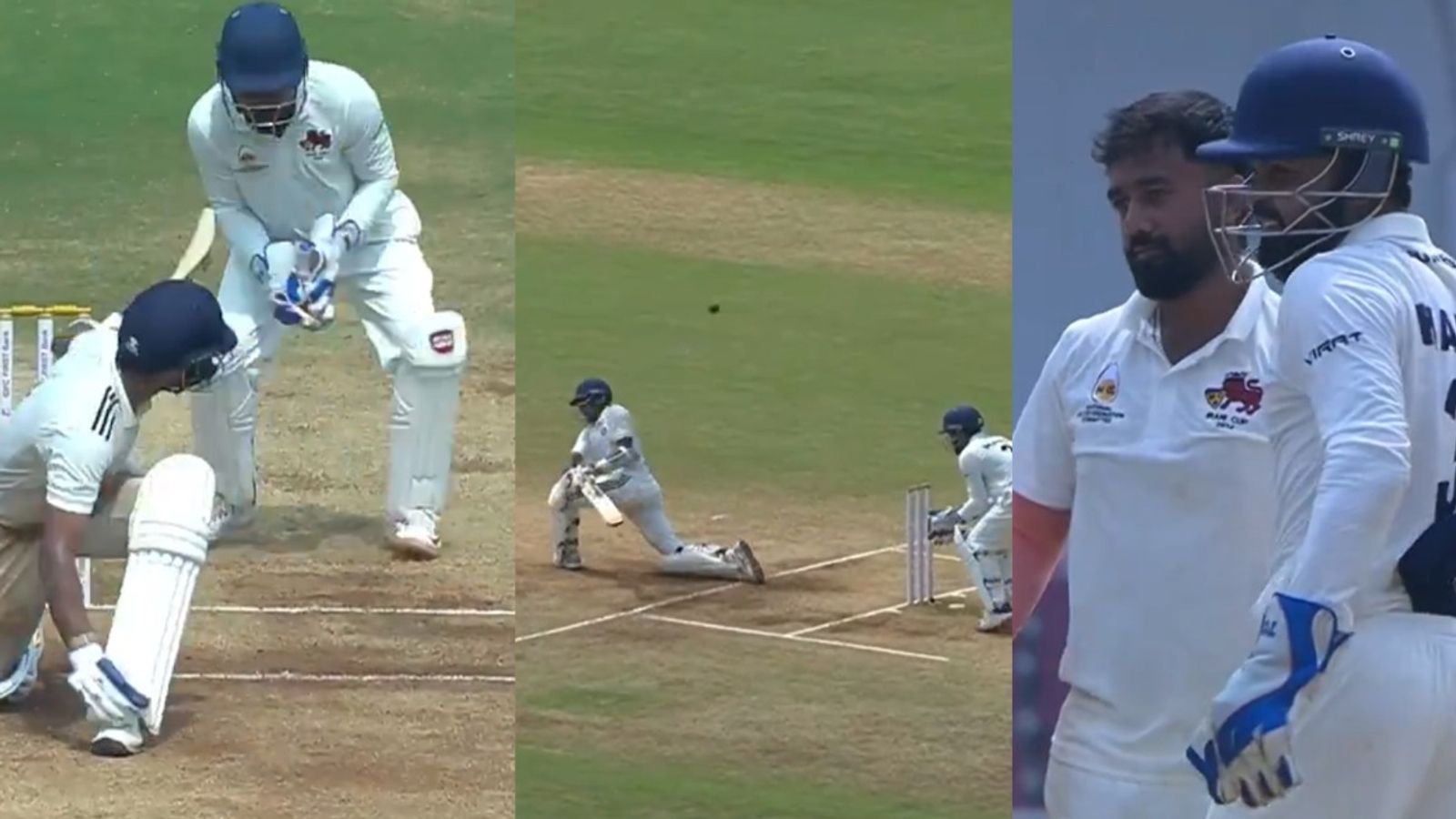 Irani Cup : अभिमन्यु ईश्वरन और ध्रुव जुरेल का दिल शम्स मुलानी ने तोड़ा, एक को डबल सेंचुरी तो दूसरे को शतक से रोका, देखें Video Irani Cup : अभिमन्यु ईश्वरन और ध्रुव जुरेल का दिल शम्स मुलानी ने तोड़ा, एक को डबल सेंचुरी तो दूसरे को शतक से रोका, देखें Video