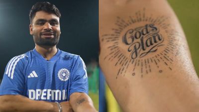 Rinku Singh : बांग्लादेश सीरीज से पहले रिंकू सिंह ने गॉड्स प्लान टैटू का खोला राज, कहा - मैंने 5 छक्के जो जड़े उसका ही... रिंकू सिंह