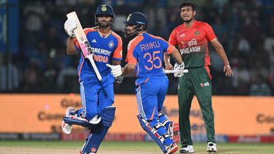 IND vs BAN : रिंकू सिंह और नितीश के धमाके से टीम इंडिया ने बांग्लादेश को 86 रन से दी मात, टी20 सीरीज पर जमाया कब्जा    नितीश कुमार रेड्डी और रिंकू सिंह