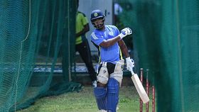 India's Sanju Samson takes part in a practice session at the Rajiv Gandhi International Cricket Stadium in Hyderabad India's Sanju Samson takes part in a practice session at the Rajiv Gandhi International Cricket Stadium in Hyderabad