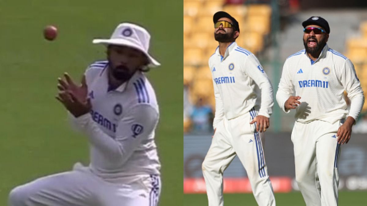 IND vs NZ: केएल राहुल बीच मैच में कैच लेने से डरे तो रोहित शर्मा हुए आग बबूला, विराट ने भी दिया अजीब रिएक्शन, VIDEO
