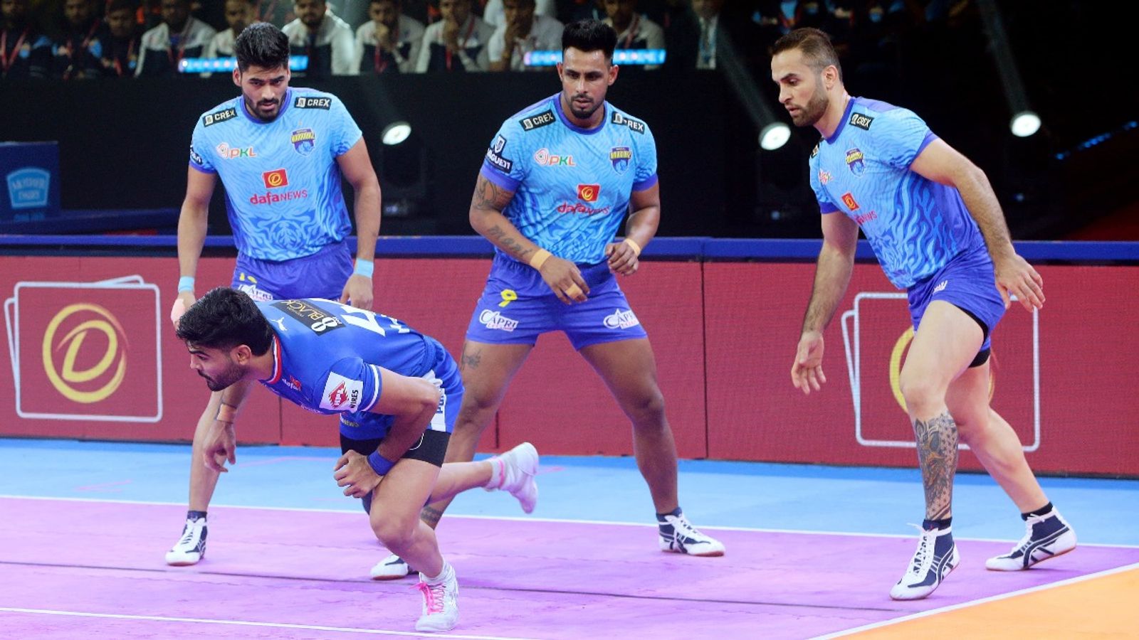Pro Kabaddi League: बंगाल वॉरियर्स ने हरियाणा स्टीलर्स को मात देकर टॉप 4 में बनाई जगह, पुणेरी पलटन की यू मुंबा पर जीत Pro Kabaddi League: बंगाल वॉरियर्स ने हरियाणा स्टीलर्स को मात देकर टॉप 4 में बनाई जगह, पुणेरी पलटन की यू मुंबा पर जीत