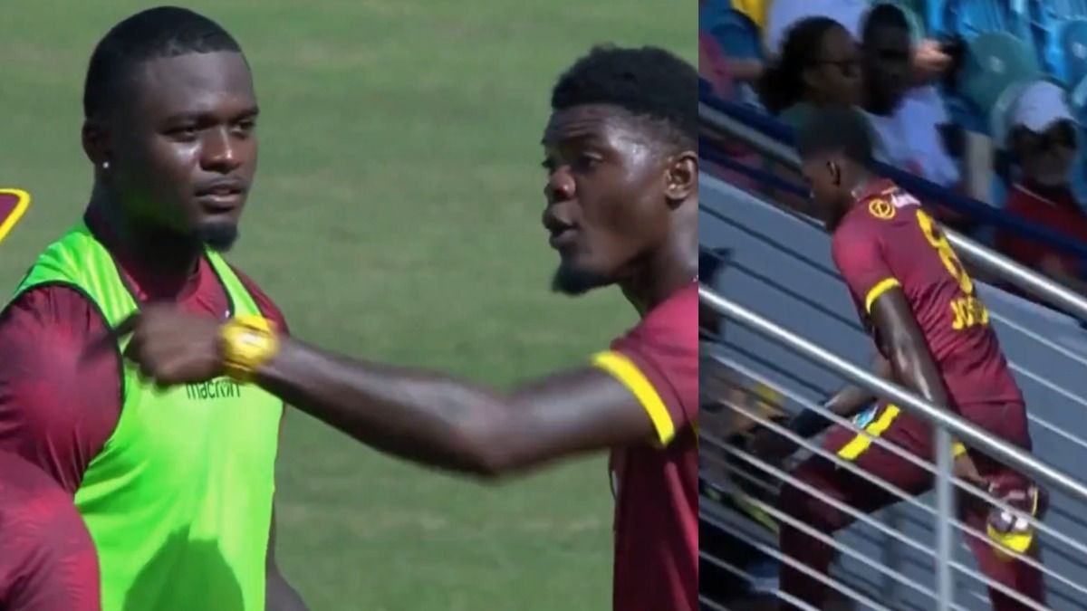 WI vs ENG : Live मैच में कप्तान से हुई बहस तो वेस्टइंडीज का खिलाड़ी मैदान छोड़ भाग गया ड्रेसिंग रूम, झगड़ा देख दंग रह गए कोच! Video से जानें क्यों मचा हंगामा ?