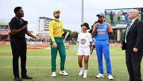 suryakumar yadav and aiden markram during toss suryakumar yadav and aiden markram during toss