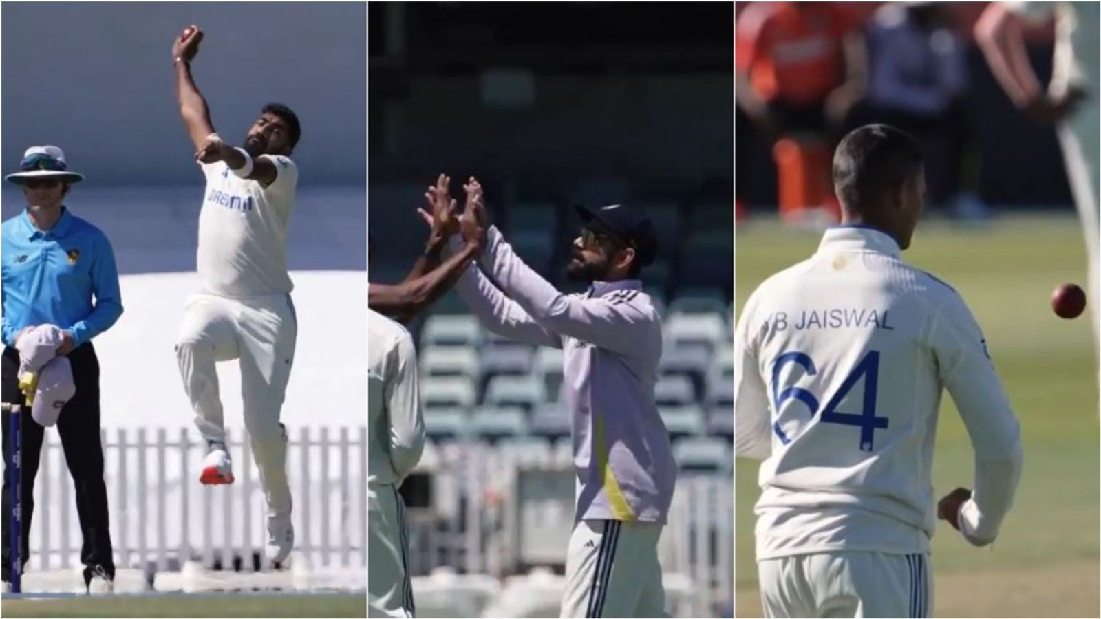 Team India Match Simulation: बुमराह की घातक स्विंग तो विराट का हैरतअंगेज कैच, जायसवाल की लेग स्पिन पर किशन का छक्का, टीम इंडिया की जोरदार प्रैक्टिस का VIDEO आया सामने Team India Match Simulation: बुमराह की घातक स्विंग तो विराट का हैरतअंगेज कैच, जायसवाल की लेग स्पिन पर किशन का छक्का, टीम इंडिया की जोरदार प्रैक्टिस का VIDEO आया सामने