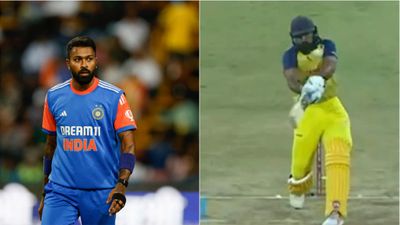 6,6,6...CSK ने IPL नीलामी में जिस खिलाड़ी को खरीदा उसने हार्दिक पंड्या को जमकर कूटा, VIDEO SportsTak Hindi