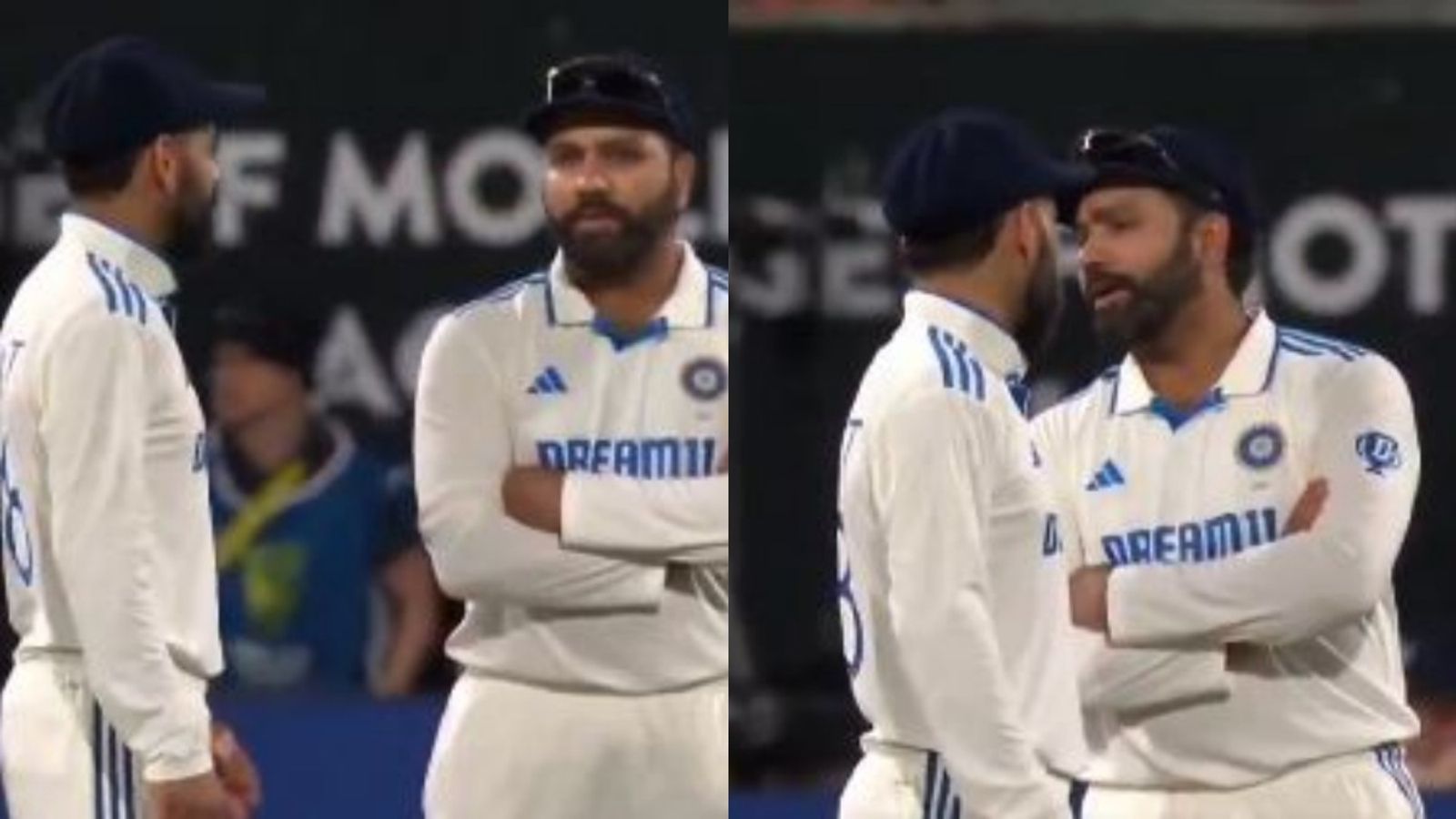 रोहित शर्मा ने नहीं मानी विराट कोहली की बात, बीच मैदान पर फील्डिंग बदलना चाहते थे पूर्व कप्तान, हिटमैन का रिएक्शन वायरल, VIDEO रोहित शर्मा ने नहीं मानी विराट कोहली की बात, बीच मैदान पर फील्डिंग बदलना चाहते थे पूर्व कप्तान, हिटमैन का रिएक्शन वायरल, VIDEO