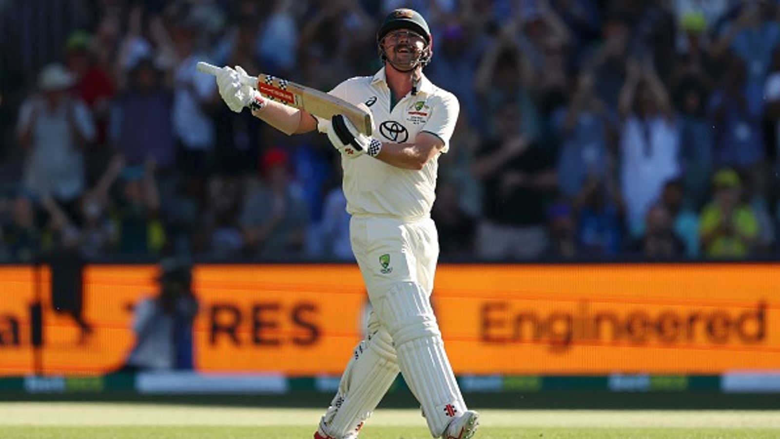 IND vs AUS: ट्र्रेविस हेड ने भारत के खिलाफ एडिलेड में ठोका शतक, पिंक बॉल टेस्ट में सबसे ज्यादा सैकड़ा लगाने वाले बने दूसरे बल्लेबाज  IND vs AUS: ट्र्रेविस हेड ने भारत के खिलाफ एडिलेड में ठोका शतक, पिंक बॉल टेस्ट में सबसे ज्यादा सैकड़ा लगाने वाले बने दूसरे बल्लेबाज