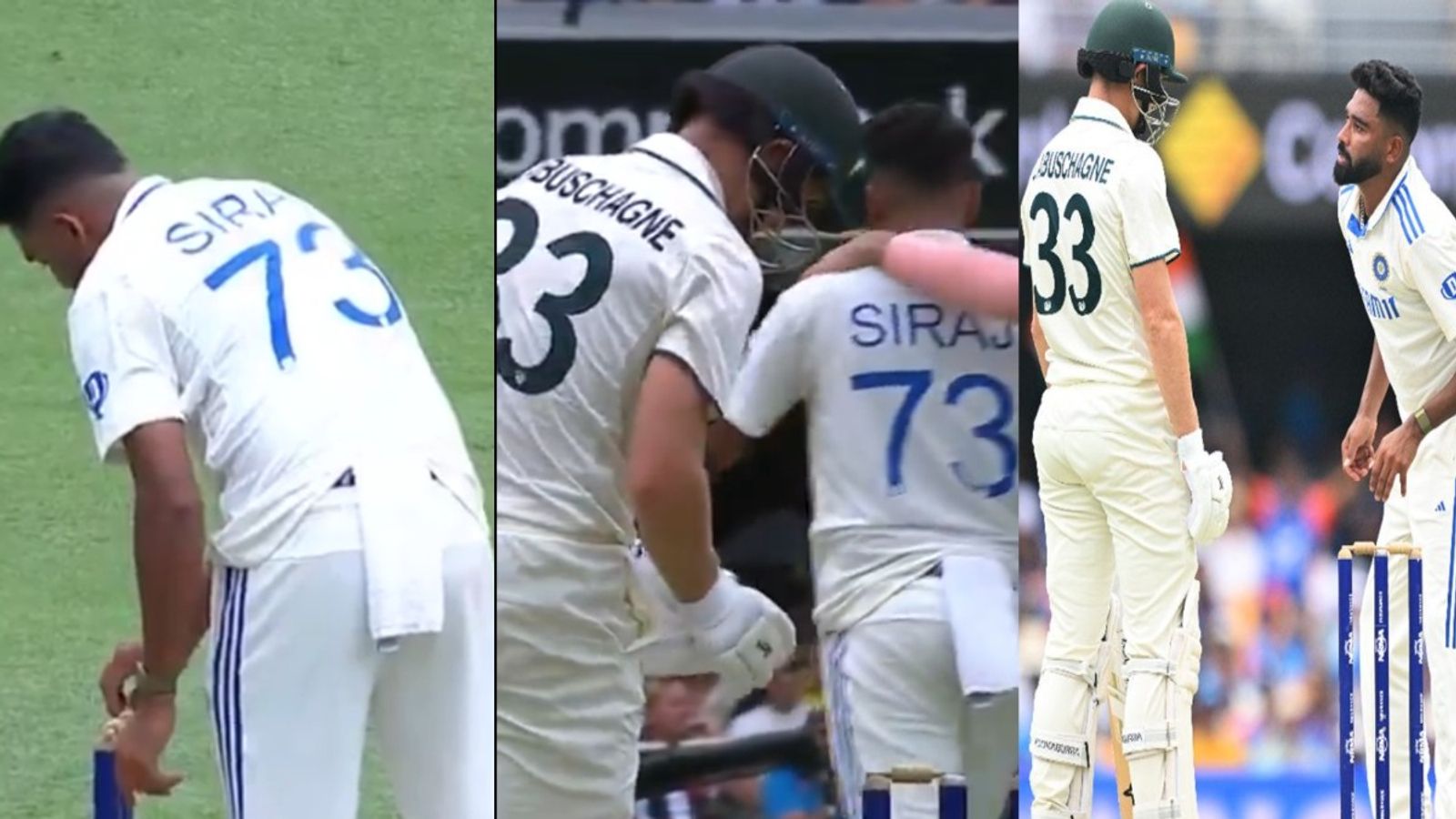 सिराज-लाबुशेन में टक्कर! DSP ने बदली बेल्स तो ऑस्ट्रेलियाई बैटर ने टोटके से किया खिलवाड़, 5 गेंद बाद फिर ऐसा हुआ कि सबकी आंखें खुली रह गईं, देखें Video सिराज-लाबुशेन में टक्कर! DSP ने बदली बेल्स तो ऑस्ट्रेलियाई बैटर ने टोटके से किया खिलवाड़, 5 गेंद बाद फिर ऐसा हुआ कि सबकी आंखें खुली रह गईं, देखें Video