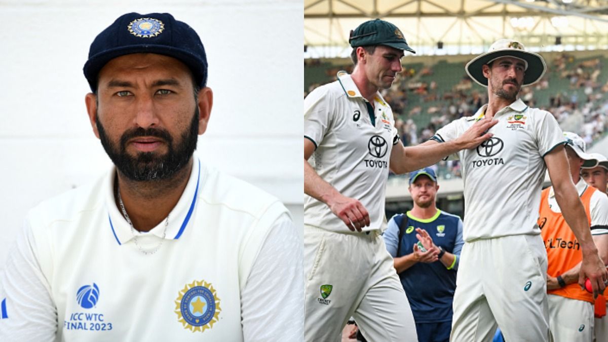 चेतेश्वर पुजारा, मिचेल स्टार्क और जोश हेजलवुड