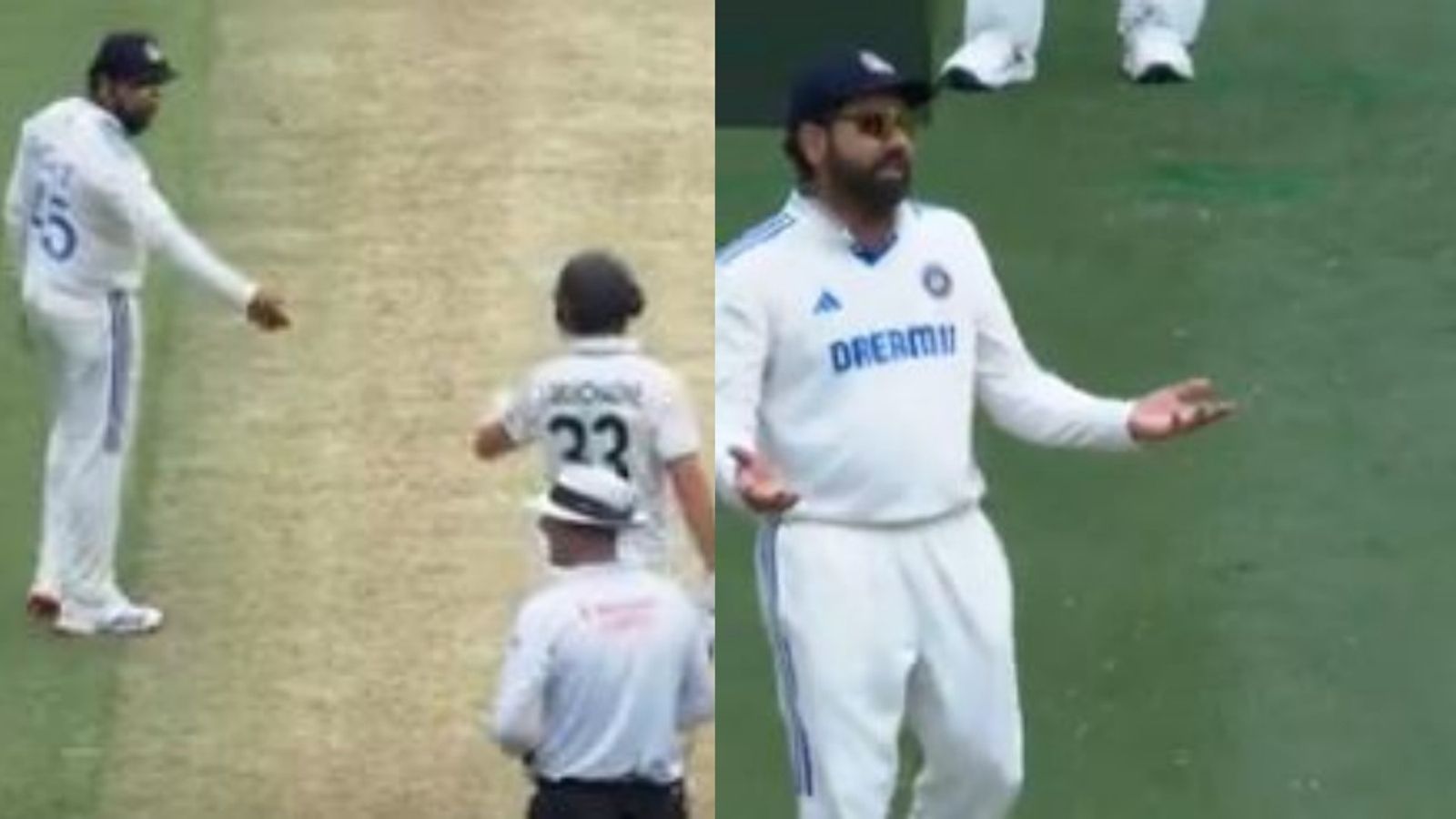 रोहित शर्मा ने बीच मैच में मार्नस लाबुशेन को हड़काया, अंपायर के सामने दी चेतवानी, जानें पिच पर क्या कर रहा था ऑस्ट्रेलियाई बल्लेबाज रोहित शर्मा ने बीच मैच में मार्नस लाबुशेन को हड़काया, अंपायर के सामने दी चेतवानी, जानें पिच पर क्या कर रहा था ऑस्ट्रेलियाई बल्लेबाज