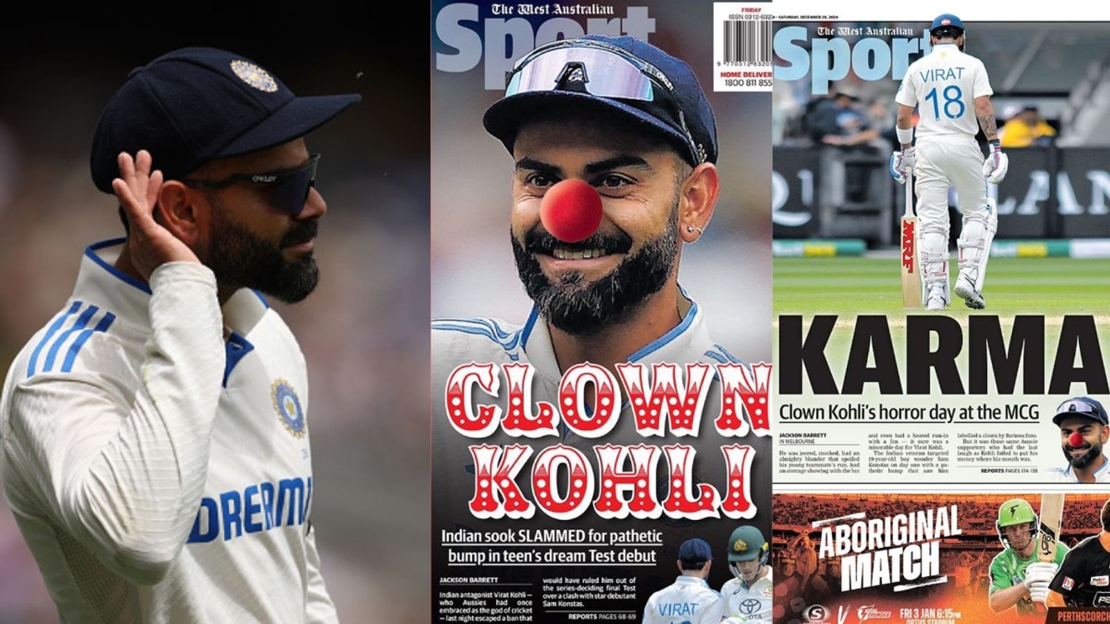 ऑस्ट्रेलियाई मीडिया का दोगलापन आया सामने, पहले विराट कोहली के लिए पलक-पांवड़े बिछाए, अब घटिया हरकतों पर उतरा, भारतीय स्टार को कह रहा ओछी बातें ऑस्ट्रेलियाई मीडिया का दोगलापन आया सामने, पहले विराट कोहली के लिए पलक-पांवड़े बिछाए, अब घटिया हरकतों पर उतरा, भारतीय स्टार को कह रहा ओछी बातें