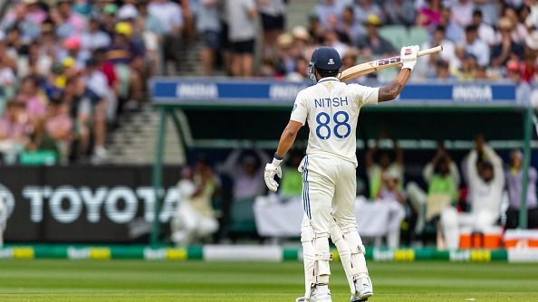 IND vs AUS : 'मैं झुकेगा नहीं', मेलबर्न में फायर बने नितीश कुमार रेड्डी, फिफ्टी ठोकने के बाद पुष्पा अंदाज में मनाया जश्न, मजेदार Video आया सामने