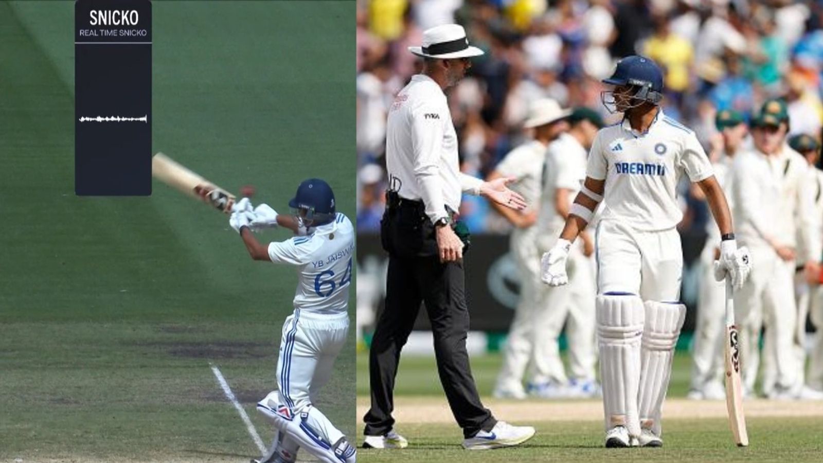 Yashasvi Jaiswal Controversy : यशस्वी जायसवाल को स्निकोमीटर की सीधी लाइन के बावजूद दिया गया आउट, क्रिकेट जगत में मचा हंगामा, अंपायर ने कहा... Yashasvi Jaiswal Controversy : यशस्वी जायसवाल को स्निकोमीटर की सीधी लाइन के बावजूद दिया गया आउट, क्रिकेट जगत में मचा हंगामा, अंपायर ने कहा...
