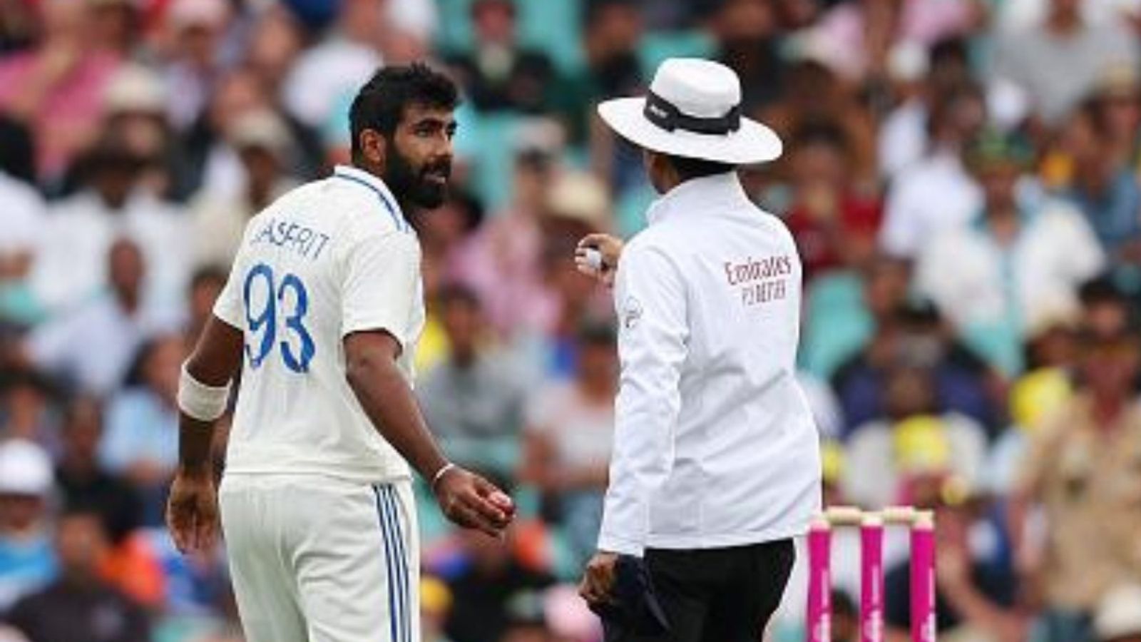 Jasprit Bumrah Unhappy: वाशिंगटन सुंदर को आउट देने पर जसप्रीत बुमराह के सब्र का बांध टूटा, अंपायर को सुनाया, बोले- पिछले मैच में तो... Jasprit Bumrah Unhappy: वाशिंगटन सुंदर को आउट देने पर जसप्रीत बुमराह के सब्र का बांध टूटा, अंपायर को सुनाया, बोले- पिछले मैच में तो...