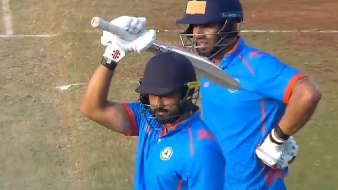 करुण नायर के बल्ले का कहर रोकना हुआ नामुमकिन, लगातार चार शतकों के बाद सेमीफाइनल में सिर्फ 44 गेंदों पर ठोक डाले नाबाद 88 रन