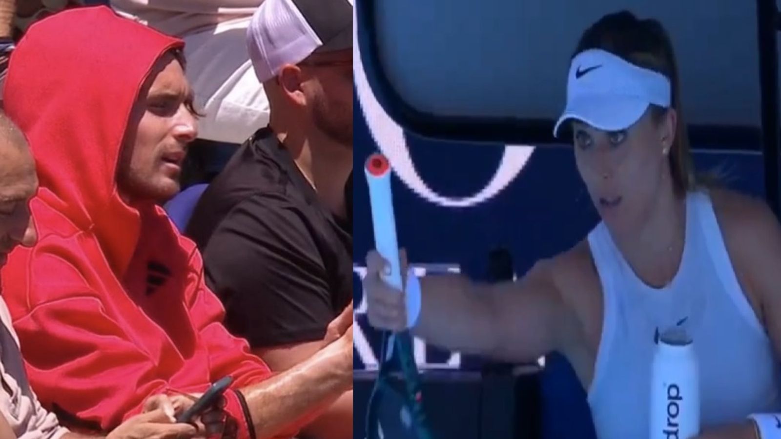 टेनिस स्टार का गेम में पिछड़ने के बाद बॉयफ्रेंड पर फूटा गुस्सा, दुनिया के 12वें नंबर के खिलाड़ी को बीच मैच कहा- तुम आकर खेल लो, Video टेनिस स्टार का गेम में पिछड़ने के बाद बॉयफ्रेंड पर फूटा गुस्सा, दुनिया के 12वें नंबर के खिलाड़ी को बीच मैच कहा- तुम आकर खेल लो, Video