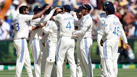 Indian players celebrate Indian players celebrate