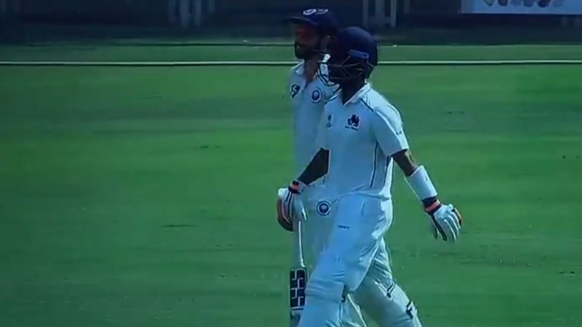 रोहित शर्मा के आउट होने के बाद फैला ड्रामा, अजिंक्य रहाणे को अंपायर ने आउट देने के बाद बुलाया वापस, दोबारा मिली बैटिंग तो मचा हंगामा