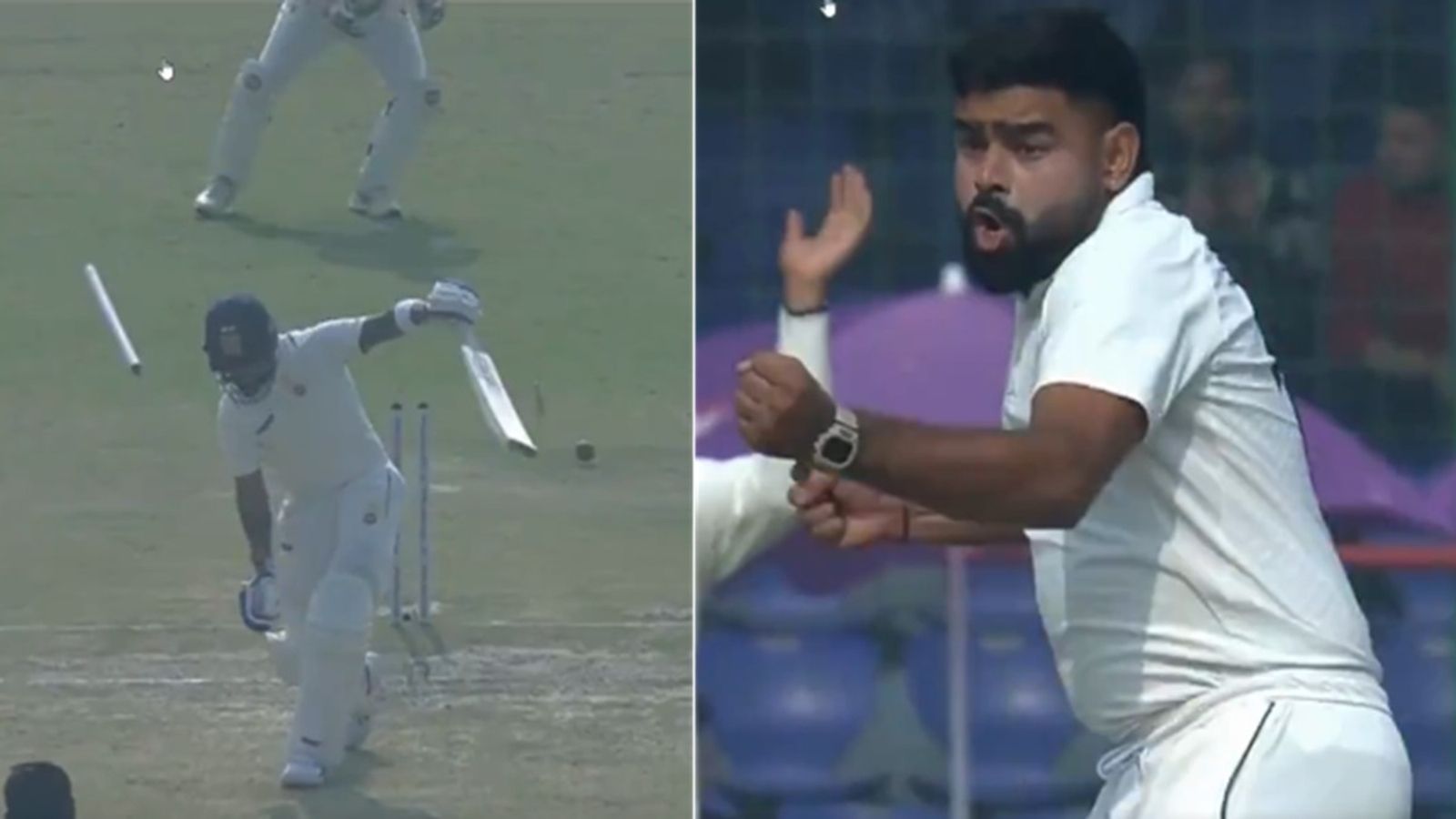 Who is Himanshu Sangwan: नई दिल्ली रेलवे स्टेशन पर टिकट चेकर का किया काम, ऋषभ पंत के साथ खेला, अब विराट कोहली के स्टंप को 4 कलाबाजियां खिलाकर मनाया ऐसा जश्न हिमांशु सांगवान ने विराट कोहली को क्लीन बोल्ड किया