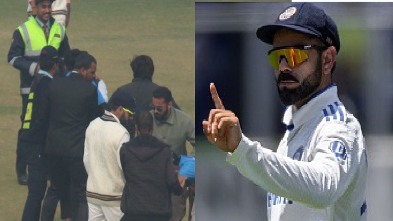 Virat Kohli security: विराट कोहली की सुरक्षा में फिर सेंध, मैच के दौरान तीन लोगों की मैदान में घुसपैठ, करीब 20 सुरक्षा अधिकारी-गार्ड्स ने भारतीय धुरंधर को बचाया, Video Virat Kohli security: विराट कोहली की सुरक्षा में फिर सेंध, मैच के दौरान तीन लोगों की मैदान में घुसपैठ, करीब 20 सुरक्षा अधिकारी-गार्ड्स ने भारतीय धुरंधर को बचाया, Video