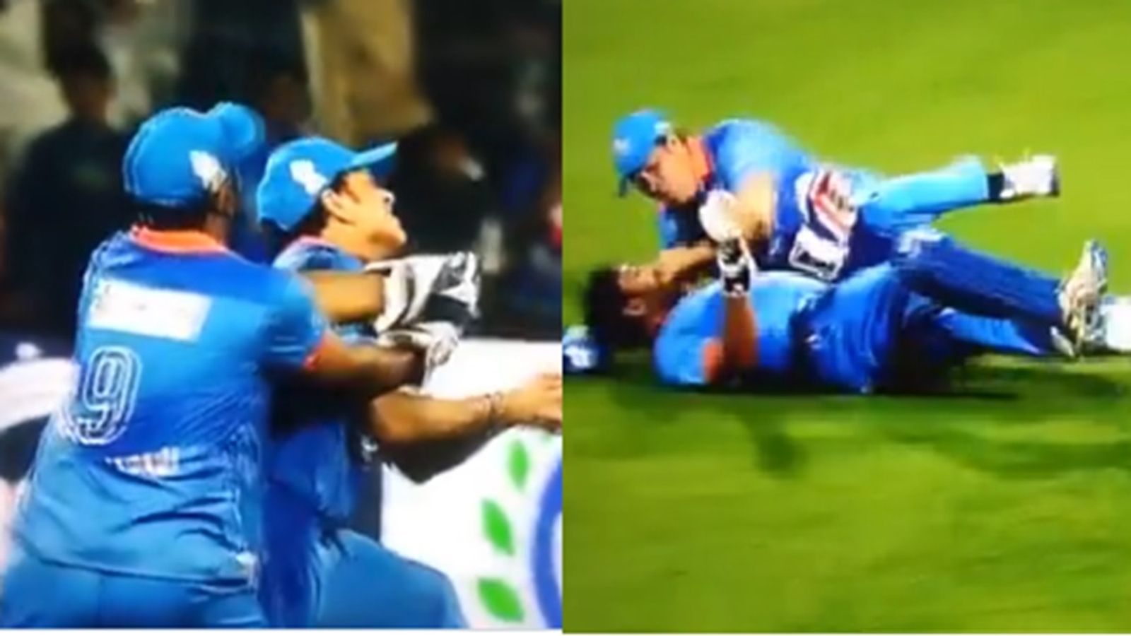 सचिन तेंदुलकर और अंबाती रायडू के बीच कैच लेने की कोशिश में टक्कर, श्रीलंका के खिलाफ मैच में धड़कन बढ़ा देने वाला Video वायरल सचिन तेंदुलकर और अंबाती रायडू के बीच कैच लेने की कोशिश में टक्कर, श्रीलंका के खिलाफ मैच में धड़कन बढ़ा देने वाला Video वायरल