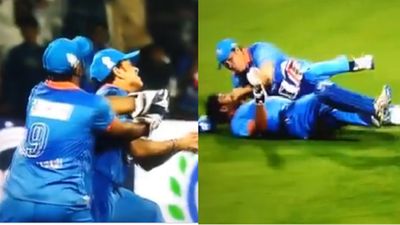 सचिन तेंदुलकर और अंबाती रायडू के बीच कैच लेने की कोशिश में टक्कर, श्रीलंका के खिलाफ मैच में धड़कन बढ़ा देने वाला Video वायरल SportsTak Hindi